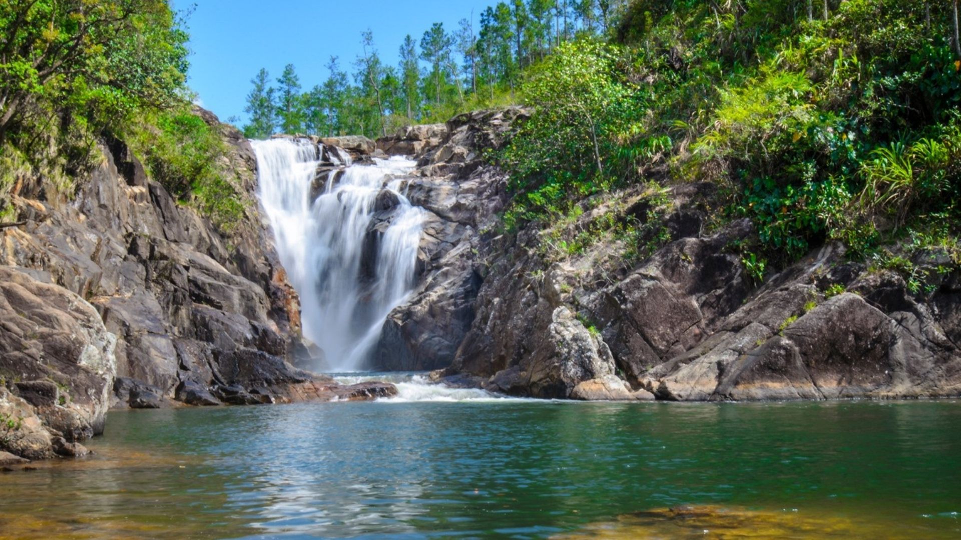 Big Rock Falls jungle waterfall Belize